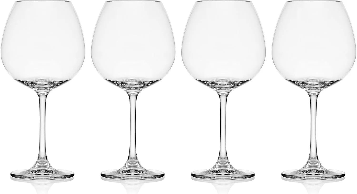 Mikasa Lana Red Wine Balloon Glasses, Set of 4, 23 Ounce, Clear