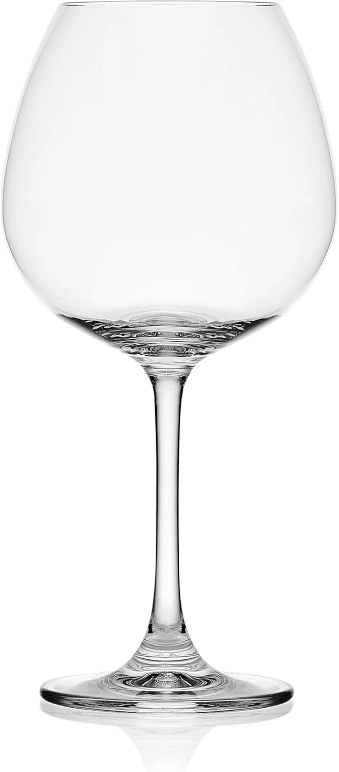 Mikasa Lana Red Wine Balloon Glasses, Set of 4, 23 Ounce, Clear