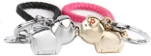 MILESI Magnetic Destined Kissing Piggy Couples Keychains Valentine's Love Present for Couples