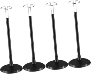 Milisten 4pcs Adjustable Doll Stands Action Figure Display Holders for American Doll Organizers Sturdy Support Racks for Collectibles Easy Assembly Versatile Desktop Base