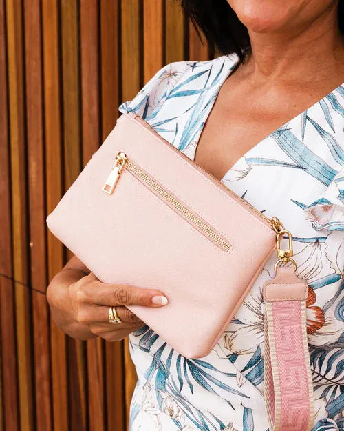 Mimi Clutch in Dusty Pink