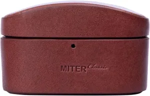 MITER CASE for Sony WF-1000XM5 Earphone, Handmade case Cover Made with Italian Buttero Leather for WF1000XM5 (Wine)