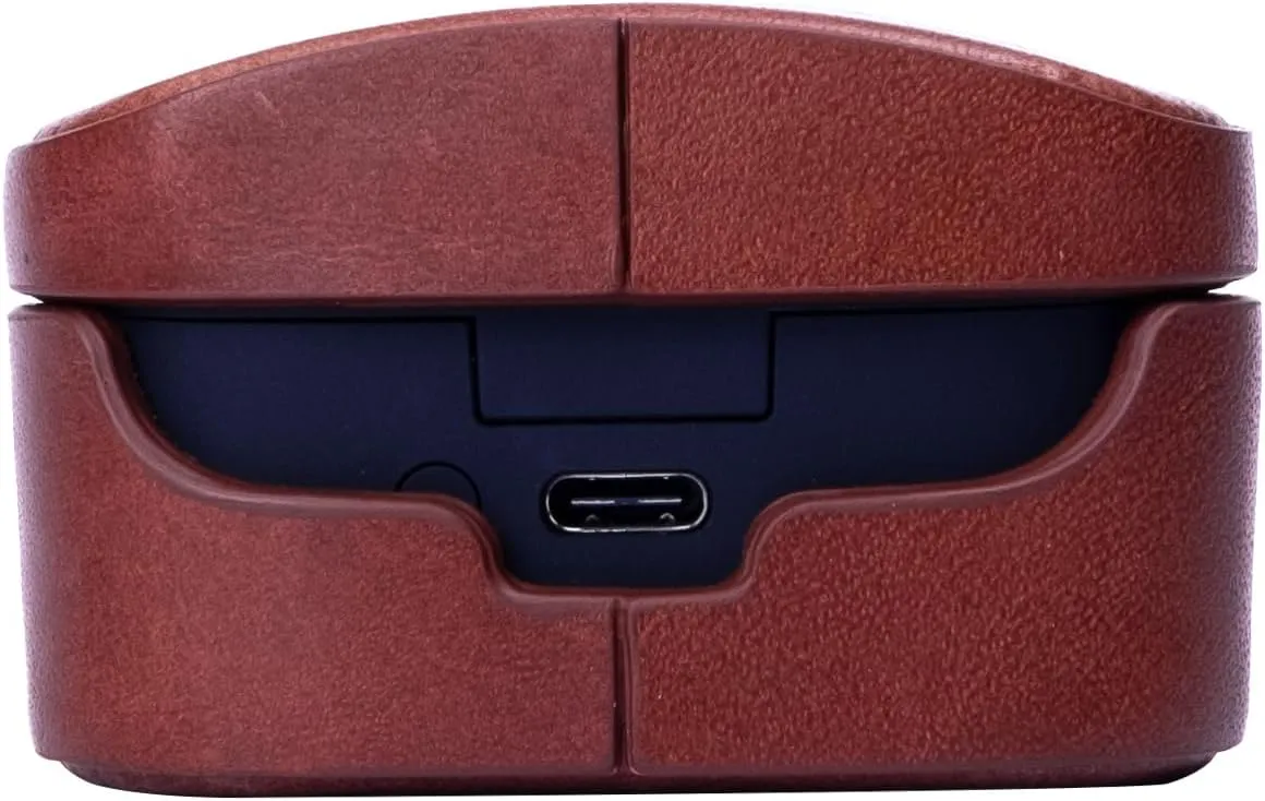 MITER CASE for Sony WF-1000XM5 Earphone, Handmade case Cover Made with Italian Buttero Leather for WF1000XM5 (Wine)