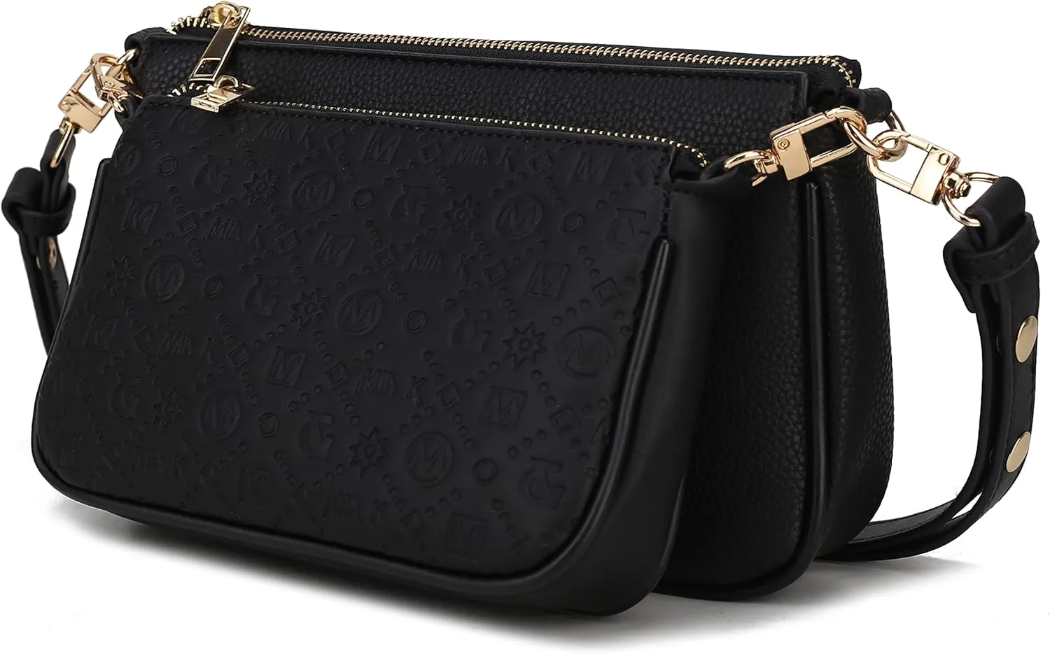 MKF Collection Shoulder Bag for Women, Crossover Handbag Purse Top-Handle Crossbody Bag