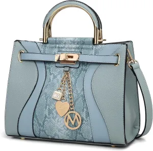 MKF Collection Women's Satchel Bag,Vegan Leather Top Handle Shoulder Bag Handbag Purse by Mia K