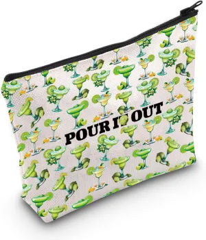 MNIGIU Funny Cocktail Margarita Gift Drinker Makeup Bag Sweet Magnolia Toiletry Bag Drinking Lover Gift
