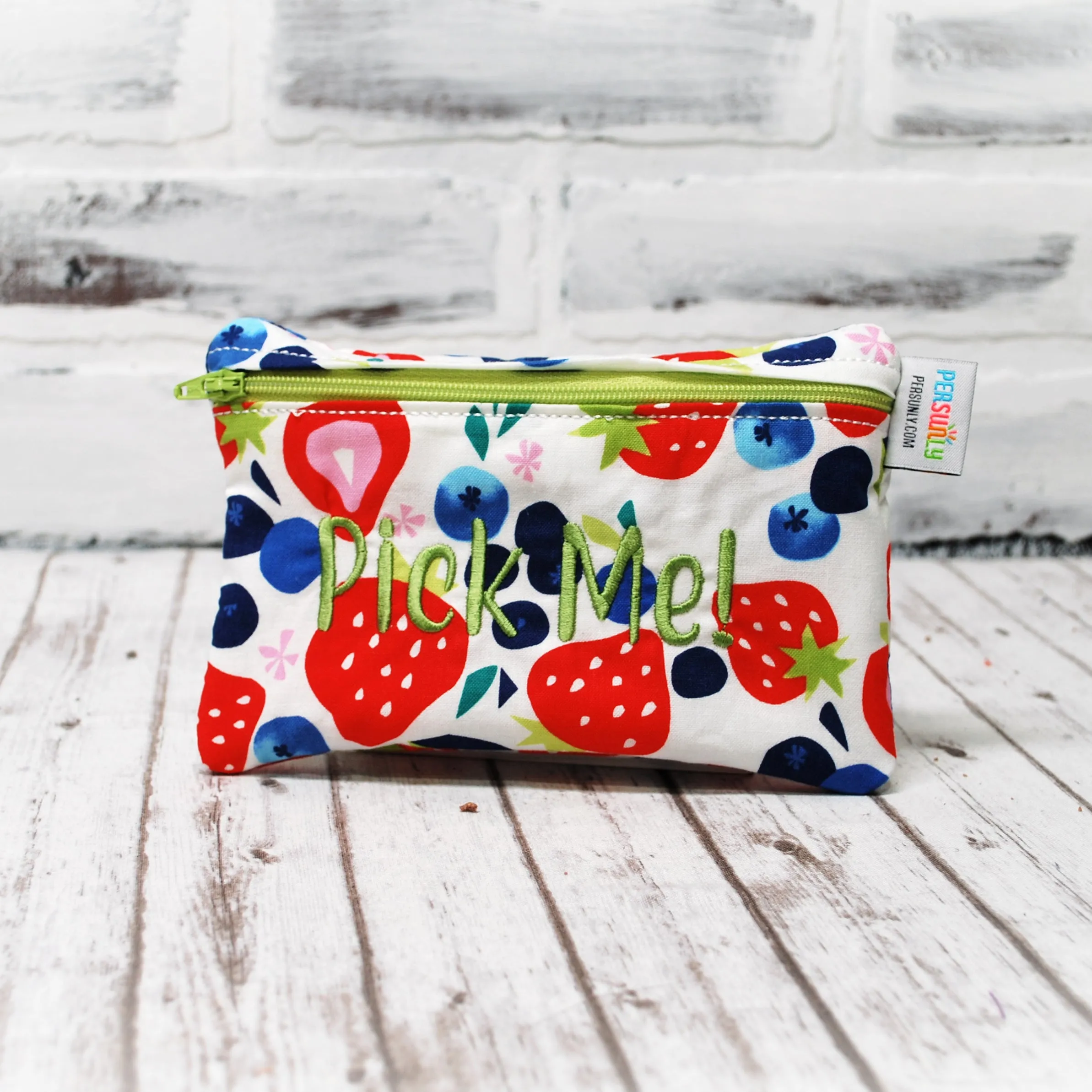 Modern Berry Personalized Reusable Food Bag