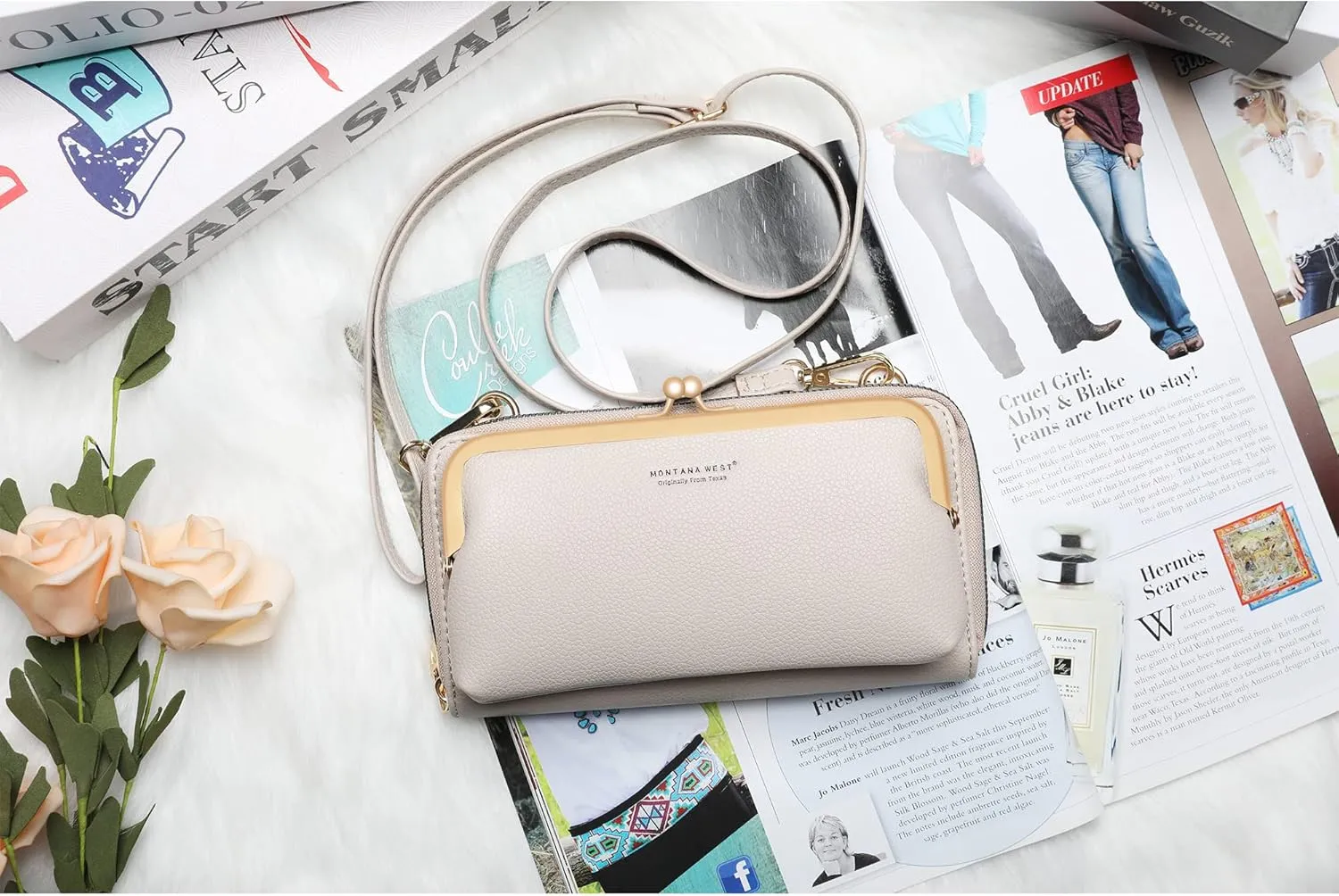 Montana West Small Crossbody Cell Phone Purse for Women RFID Blocking Cellphone Wallet
