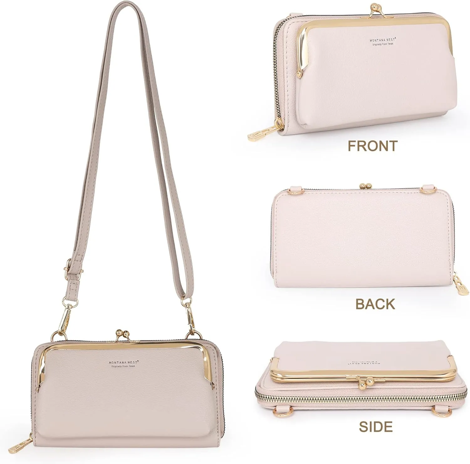 Montana West Small Crossbody Cell Phone Purse for Women RFID Blocking Cellphone Wallet