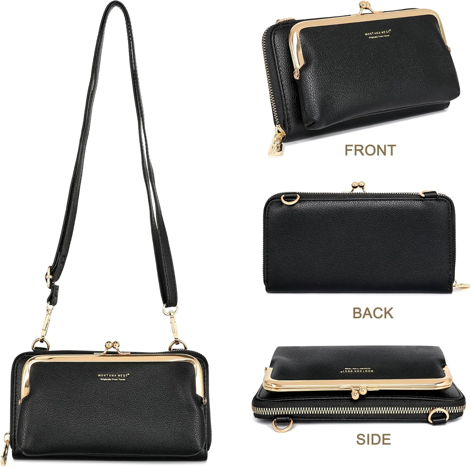 Montana West Small Crossbody Cell Phone Purse for Women RFID Blocking Cellphone Wallet
