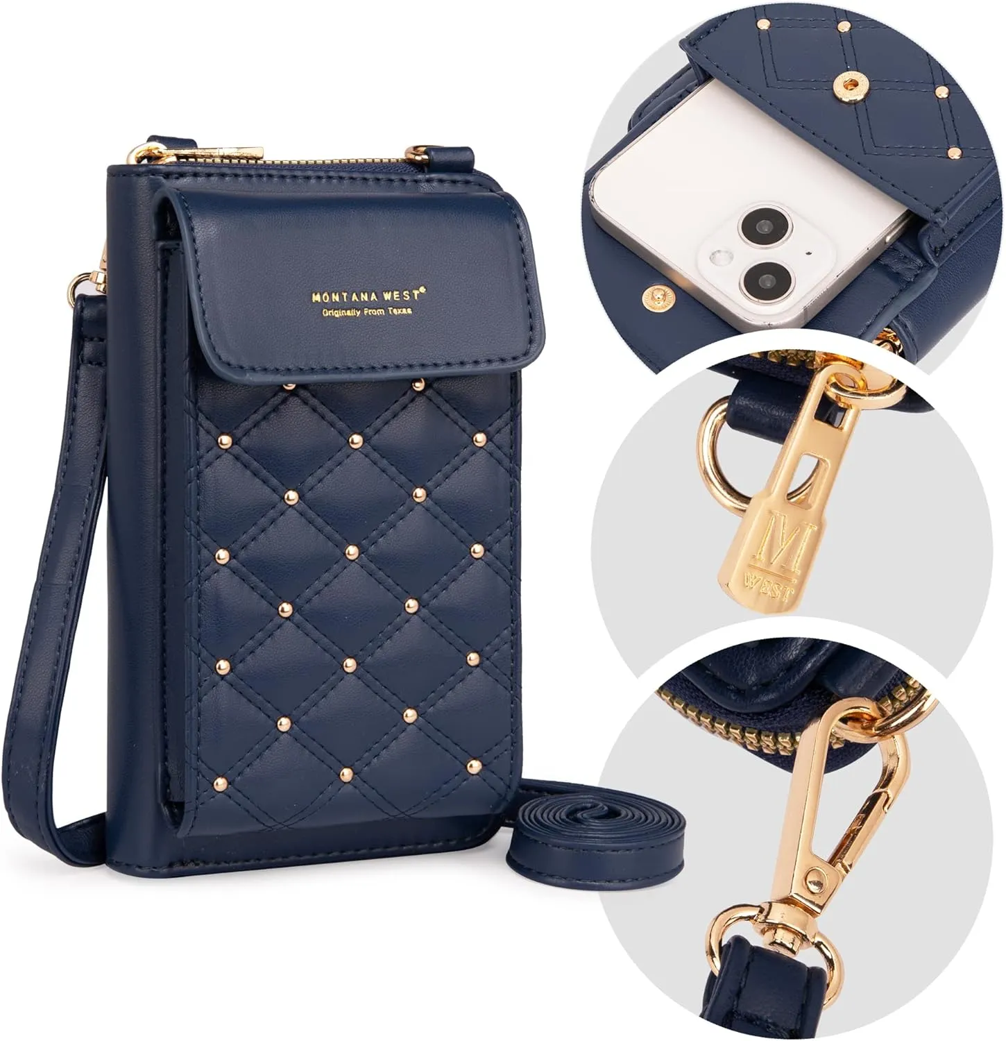 Montana West Small Crossbody Cell Phone Purse for Women RFID Blocking Cellphone Wallet