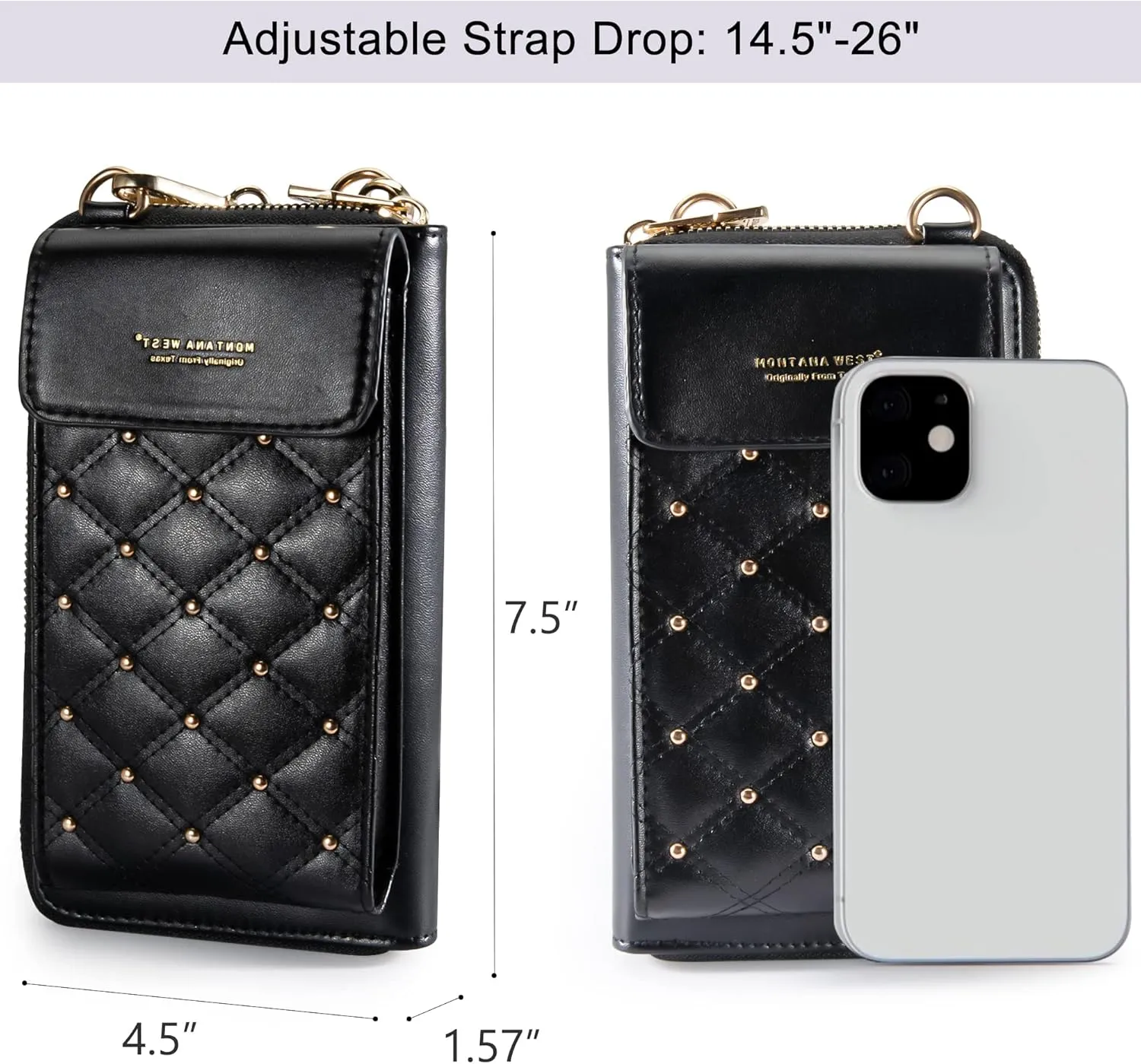 Montana West Small Crossbody Cell Phone Purse for Women RFID Blocking Cellphone Wallet