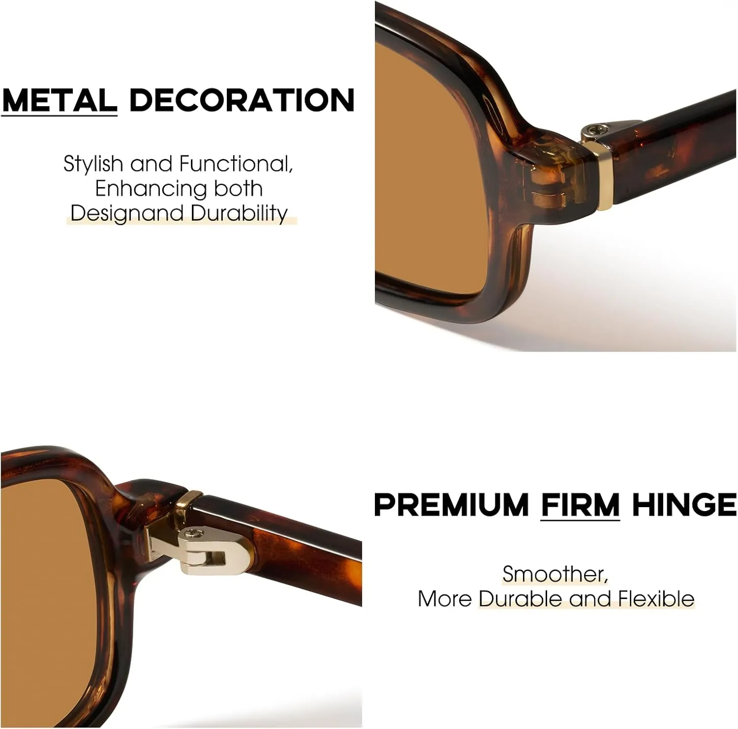 mosanana Trendy Rectangle Sunglasses for Women Retro 90s Style Small Narrow MS52479