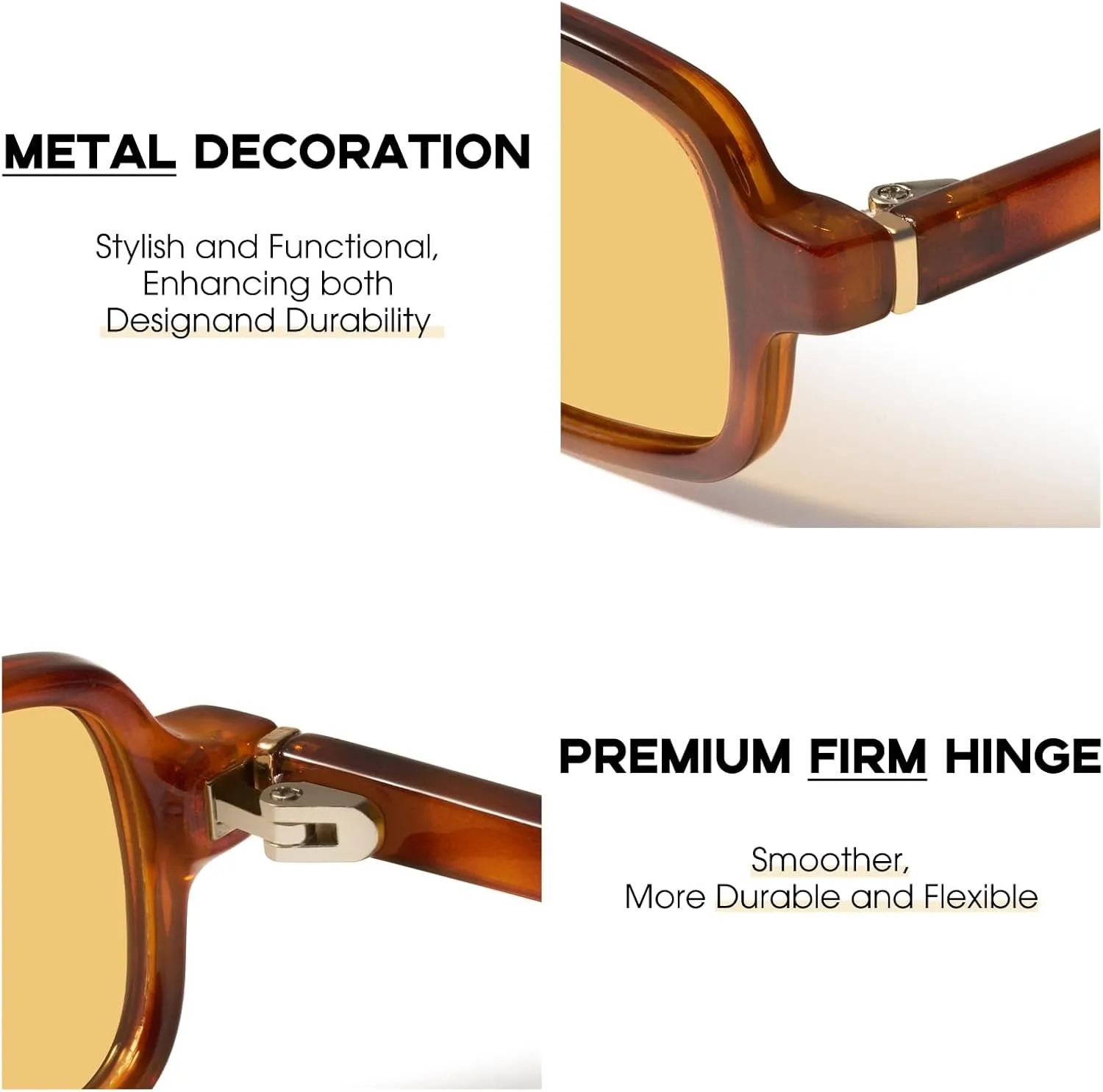 mosanana Trendy Rectangle Sunglasses for Women Retro 90s Style Small Narrow MS52479