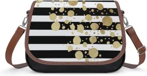 Mother of Pearl Leather Shoulder Bag with Detachable Shoulder Strap Versatile for Daily Use