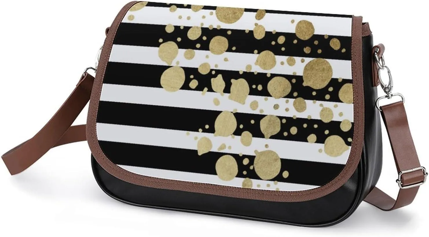 Mother of Pearl Leather Shoulder Bag with Detachable Shoulder Strap Versatile for Daily Use