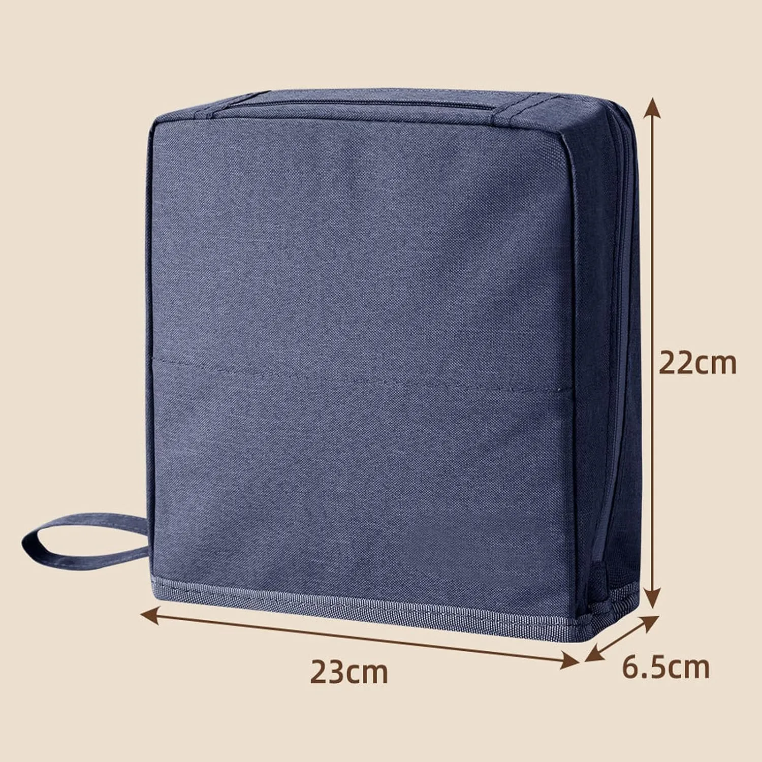 Multi-purpose Large Capacity Oxford Cloth Standing Makeup Bag, Travel Waterproof Makeup Organizer with Compartments, Portable Toiletry Bag for Women and Men (Black)