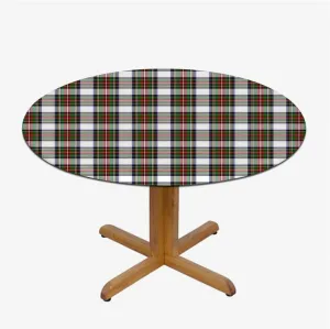 Multicolor Fitted Tablecloth Round Striped Traditional Geometric Tablecloth Great for Indoor and Outdoor Dining and Playing Cards Classical Checkered Fit for 40"-43" Table