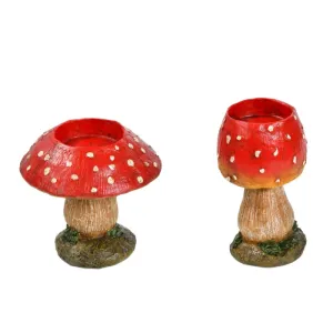 Mushroom Candle Holders