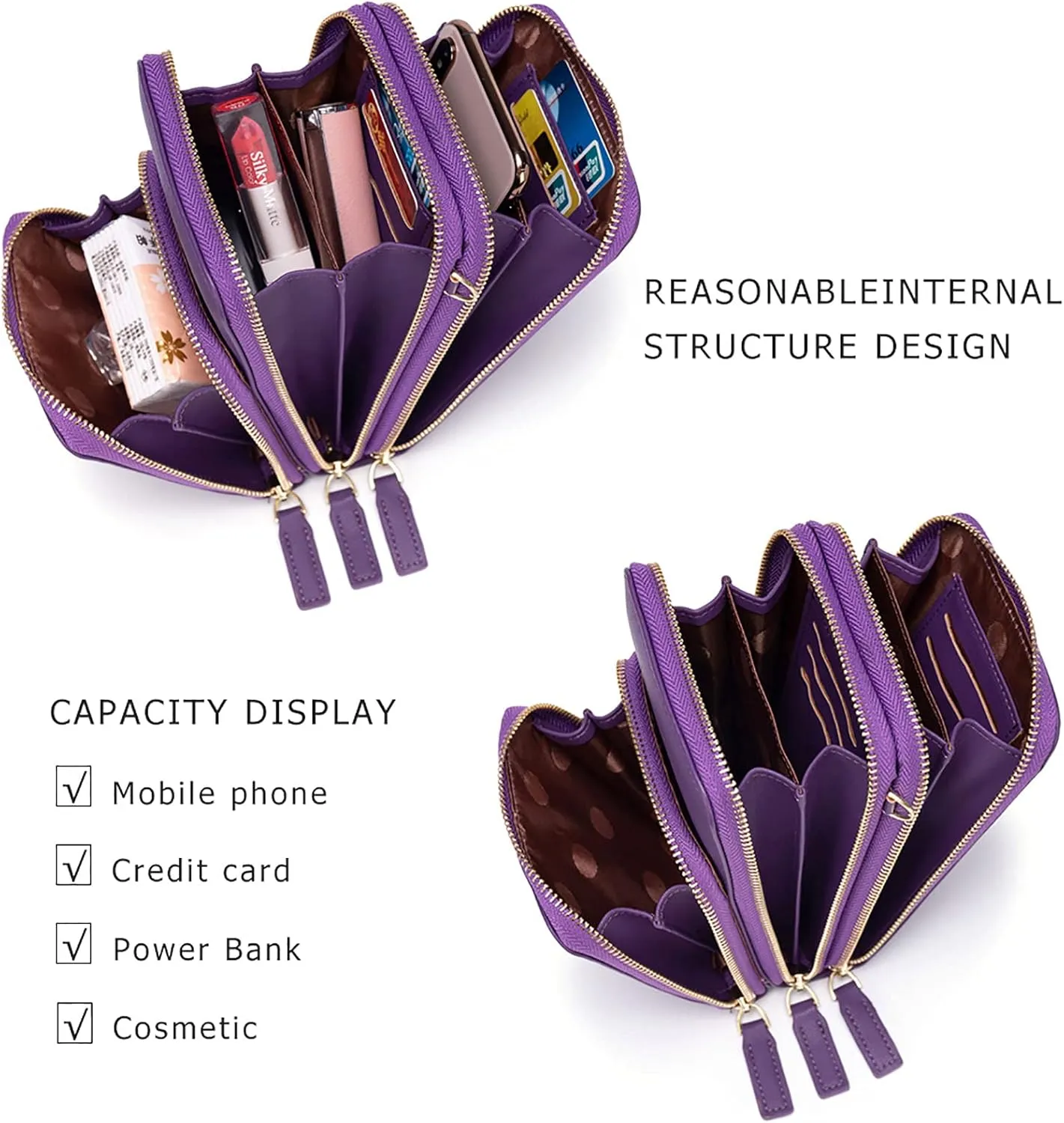 myfriday Small Crossbody Cell Phone Bag for Women, Mini Over Shoulder Handbag Purse with Credit Card Slots