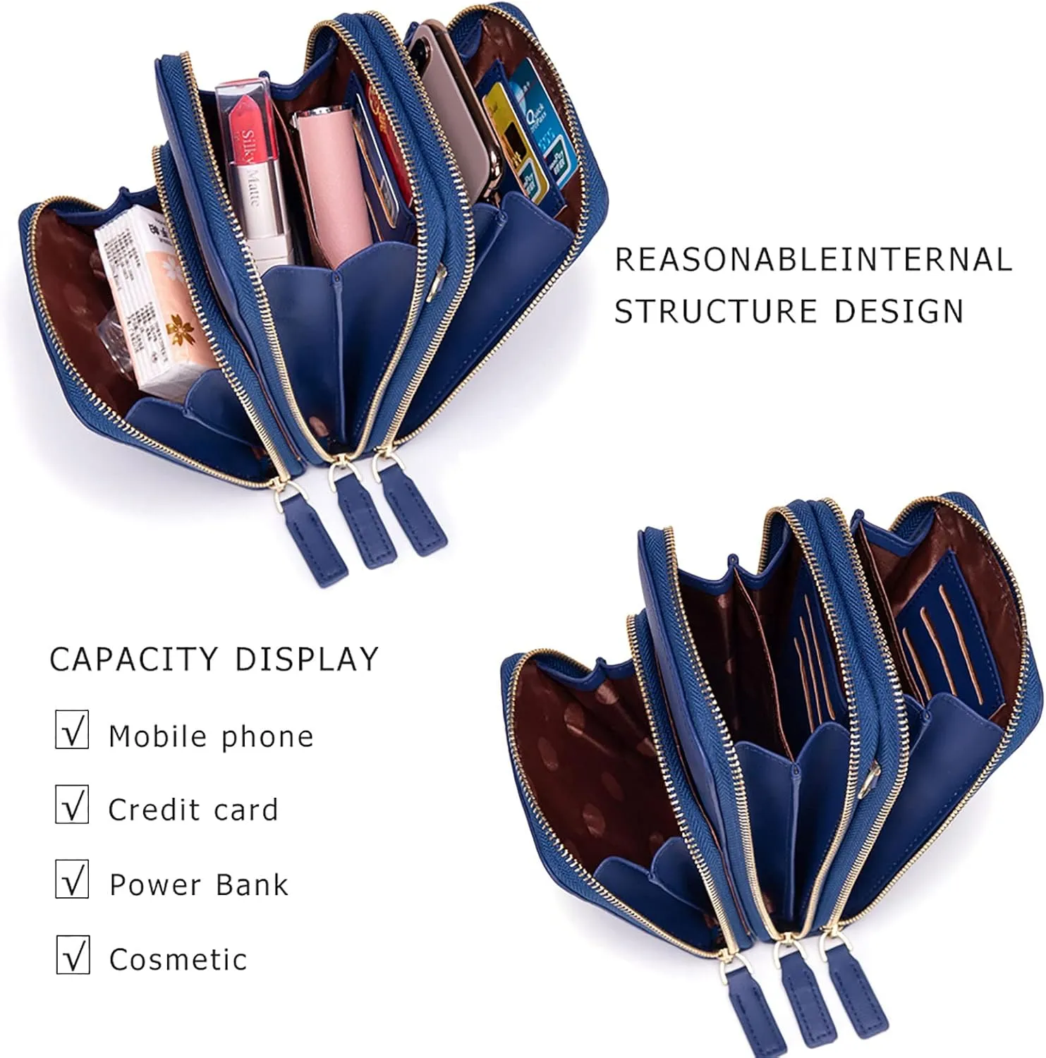 myfriday Small Crossbody Cell Phone Bag for Women, Mini Over Shoulder Handbag Purse with Credit Card Slots