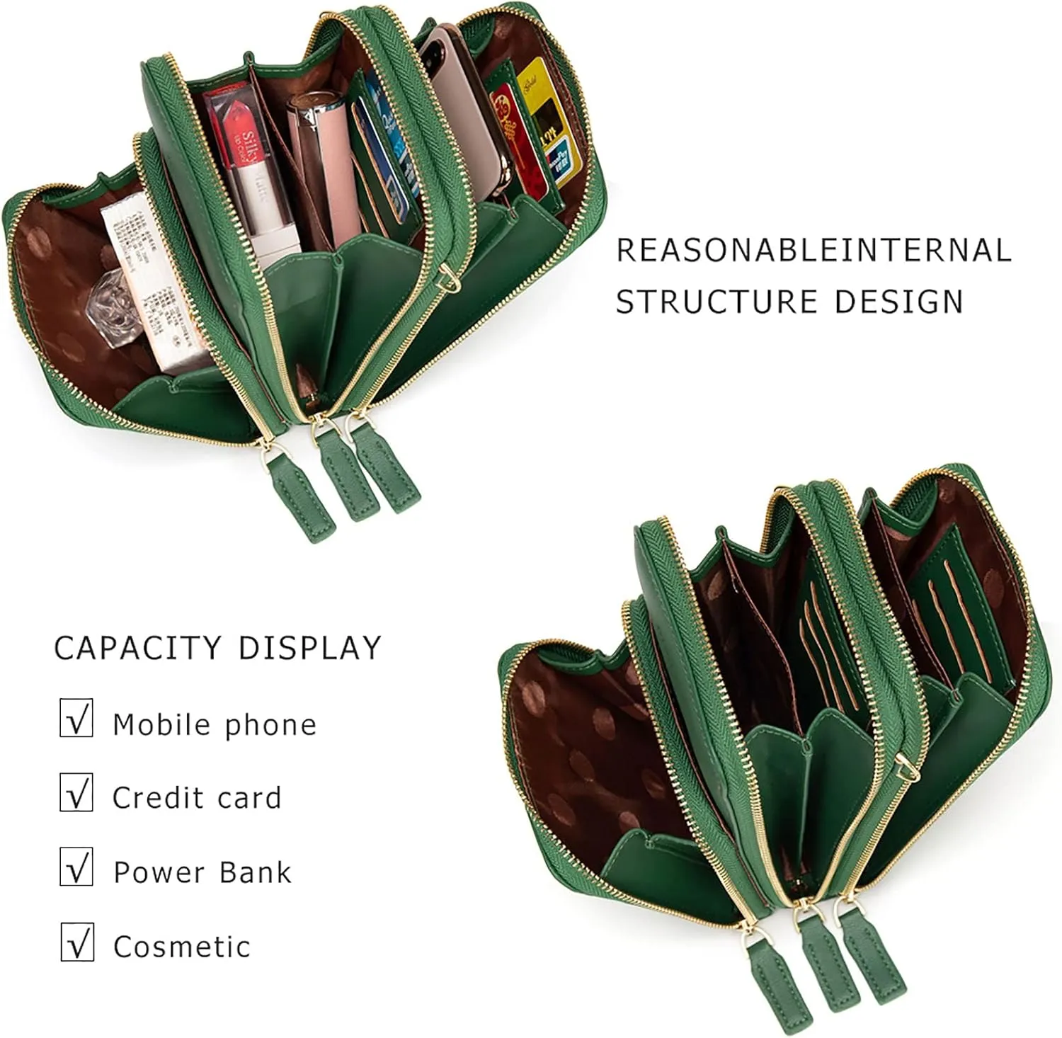 myfriday Small Crossbody Cell Phone Bag for Women, Mini Over Shoulder Handbag Purse with Credit Card Slots