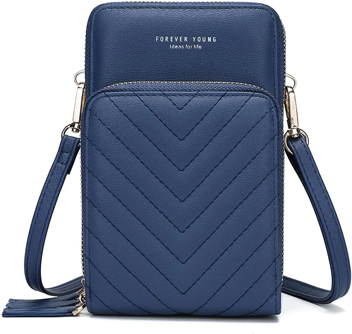 myfriday Small Crossbody Cell Phone Bag for Women, Mini Over Shoulder Handbag Purse with Credit Card Slots