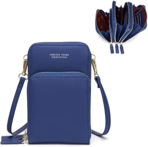 myfriday Small Crossbody Cell Phone Bag for Women, Mini Over Shoulder Handbag Purse with Credit Card Slots