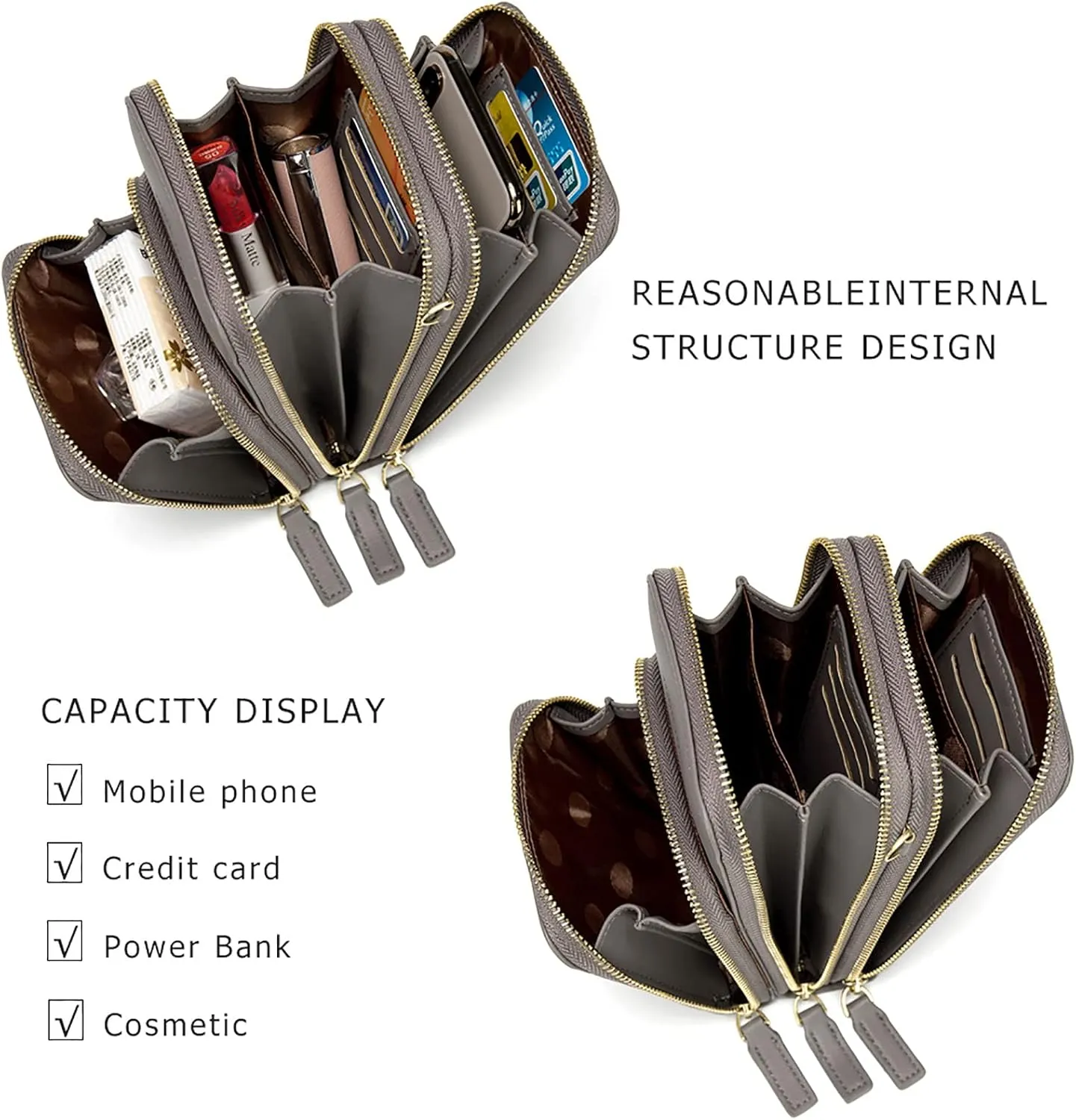 myfriday Small Crossbody Cell Phone Bag for Women, Mini Over Shoulder Handbag Purse with Credit Card Slots
