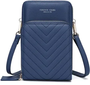 myfriday Small Crossbody Cell Phone Bag for Women, Mini Over Shoulder Handbag Purse with Credit Card Slots