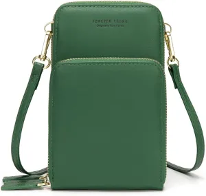 myfriday Small Crossbody Cell Phone Bag for Women, Mini Over Shoulder Handbag Purse with Credit Card Slots