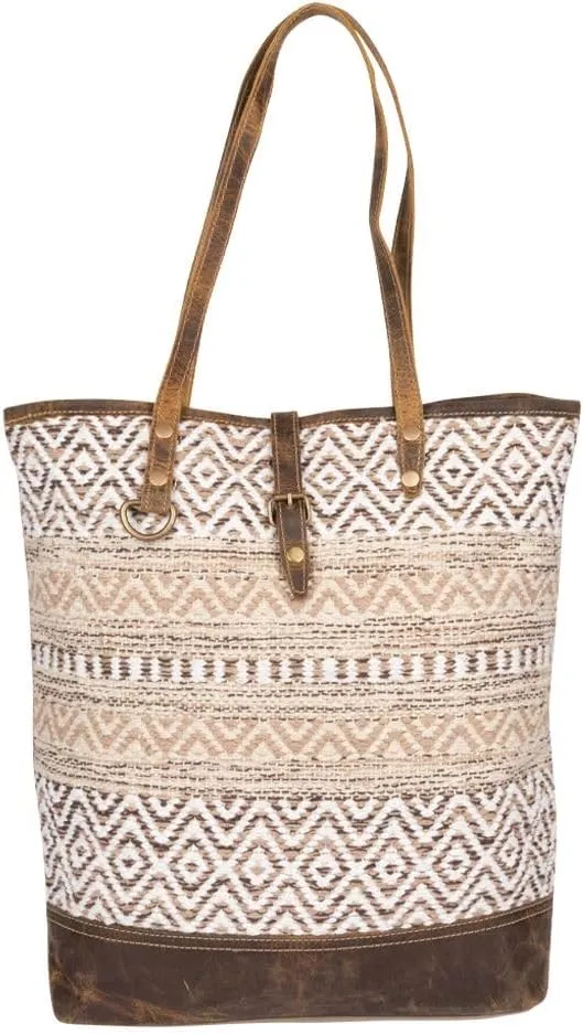 Myra Bag Western Leather Tote Bag for Women, Upcycled Shoulder Bag - Iconic