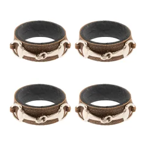 Napkin Rings - Buckled Leather
