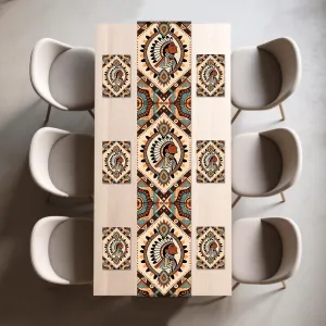 Native American Table Runners Indian Style Tabletop Cloth for Wedding Dining Indoor Outdoor Party Decor 13 x 72 Inch