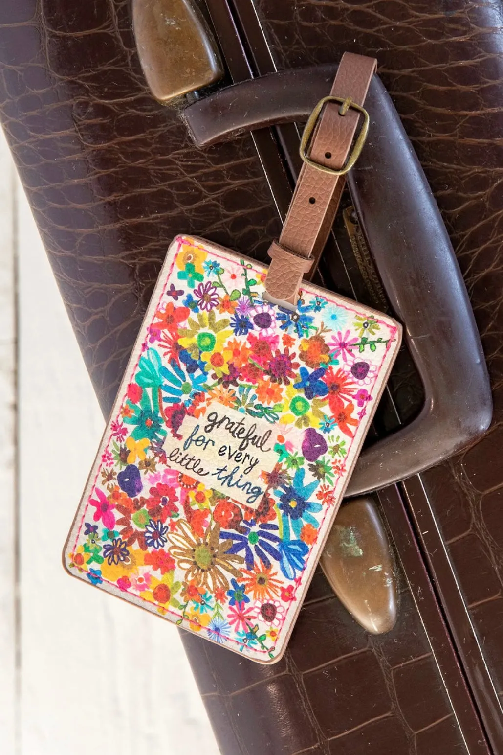 Natural Life Luggage Tag- Grateful For Every Little Thing