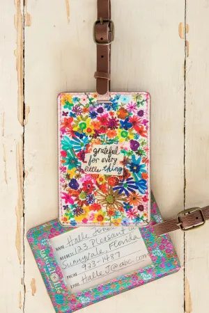 Natural Life Luggage Tag- Grateful For Every Little Thing