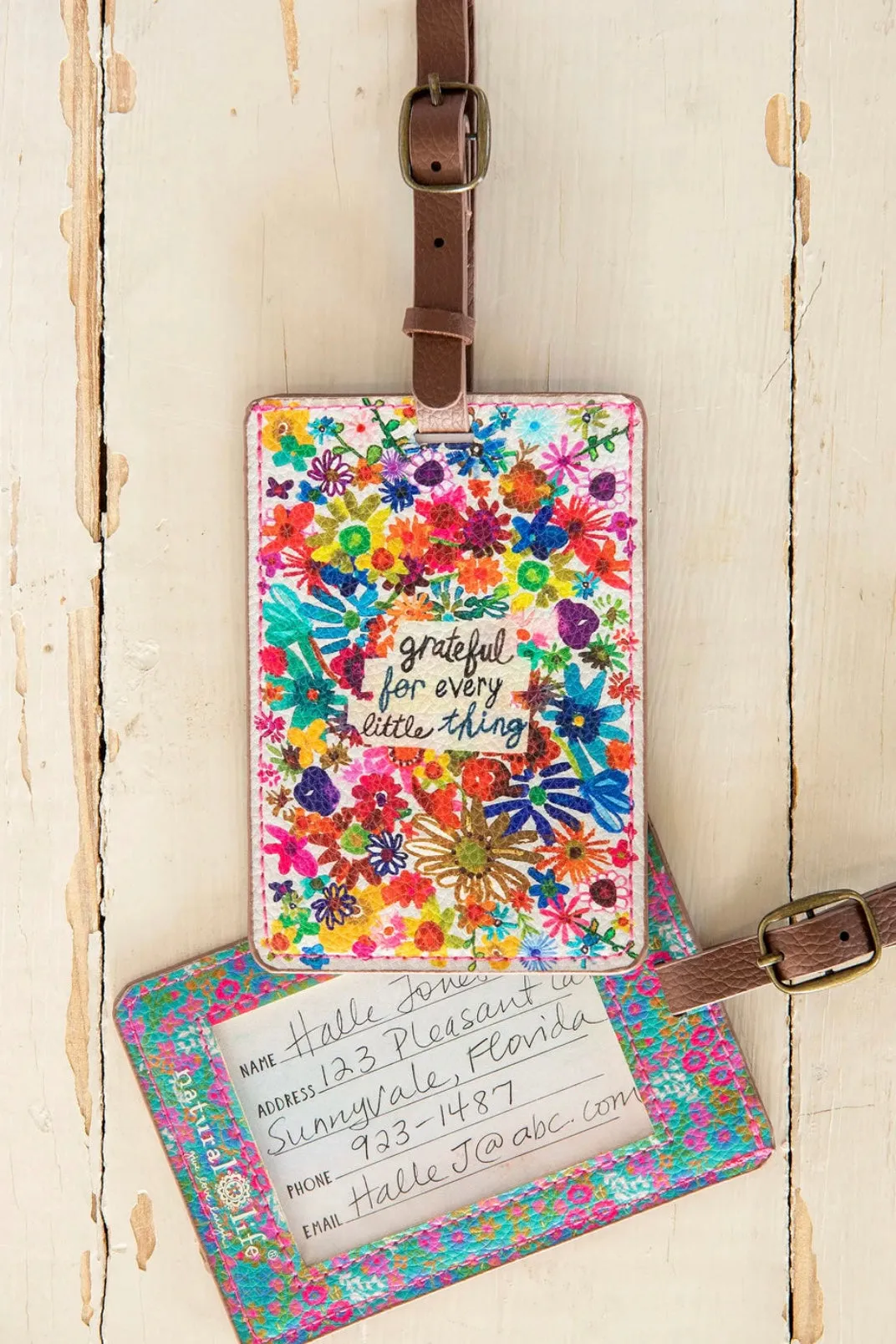 Natural Life Luggage Tag- Grateful For Every Little Thing