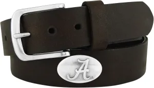 NCAA Alabama Crimson Tide Leather Concho Belt