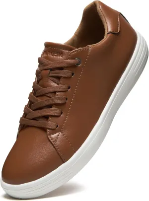 NEDAWM Mens Dress Sneakers Leather Casual Dress Shoes for Men Oxford Plantar Fasciitis Shoes for Heel Pain Relief