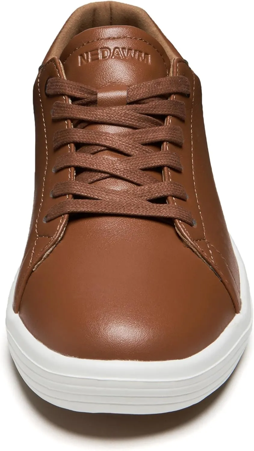 NEDAWM Mens Dress Sneakers Leather Casual Dress Shoes for Men Oxford Plantar Fasciitis Shoes for Heel Pain Relief