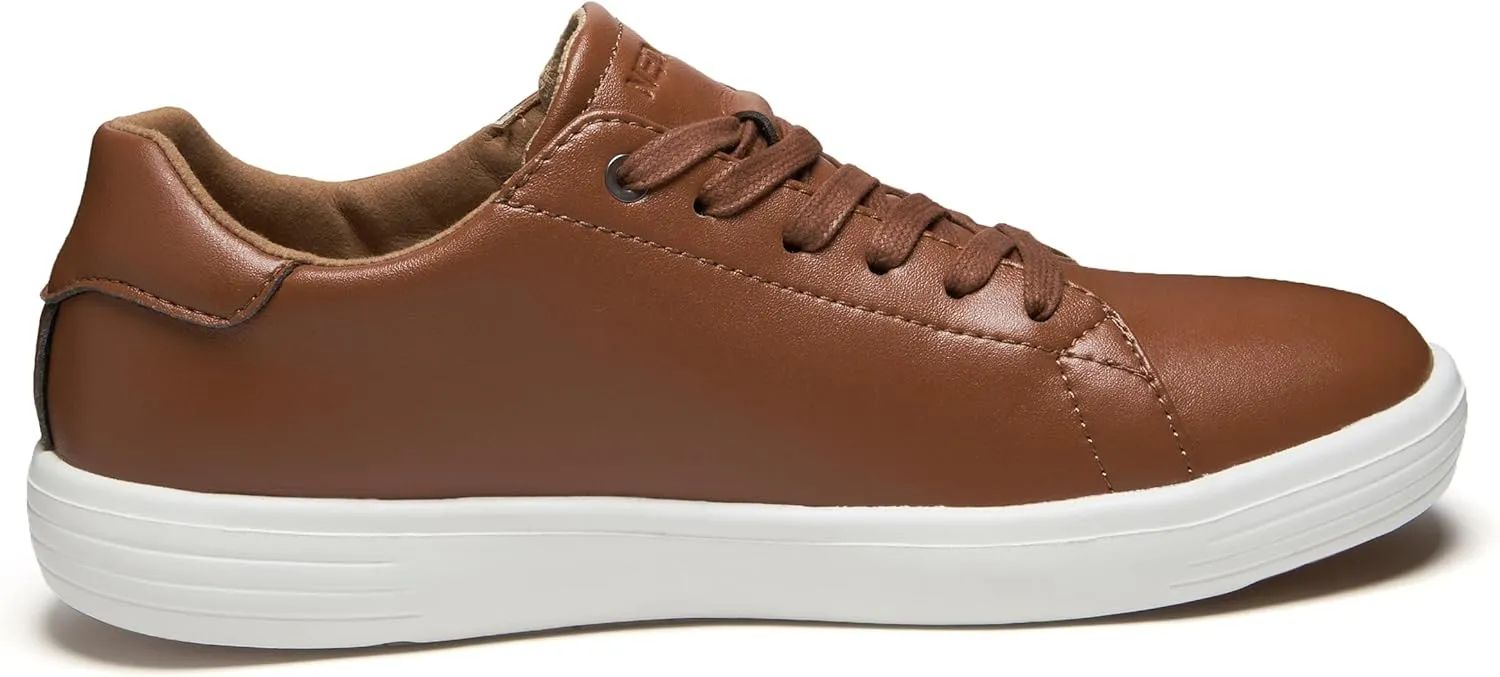NEDAWM Mens Dress Sneakers Leather Casual Dress Shoes for Men Oxford Plantar Fasciitis Shoes for Heel Pain Relief