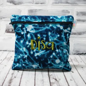Neon Teal Personalized Reusable Food Bag