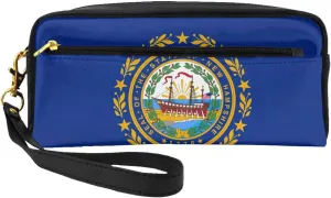 New Hampshire State Flag Cosmetic Bags For Womem,Travel Toiletry Bag Accessories Organizer Zipper Pouch Gift Idea