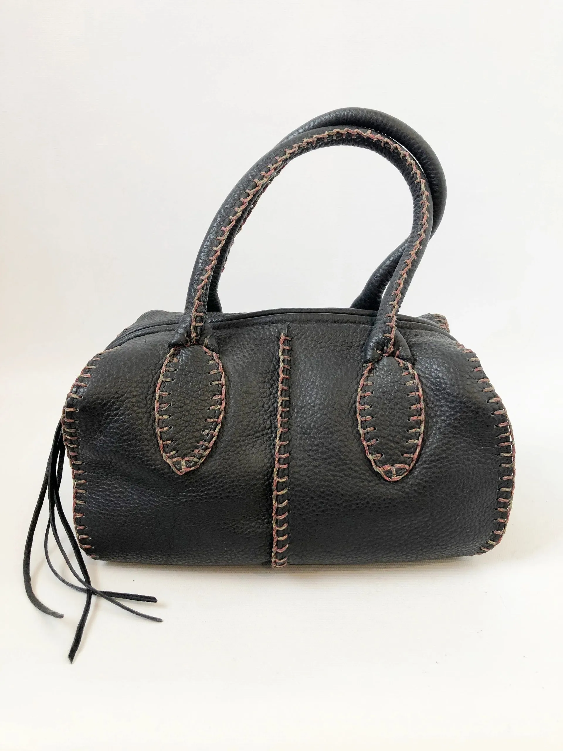 NEW Leather Baby Barrel Bag