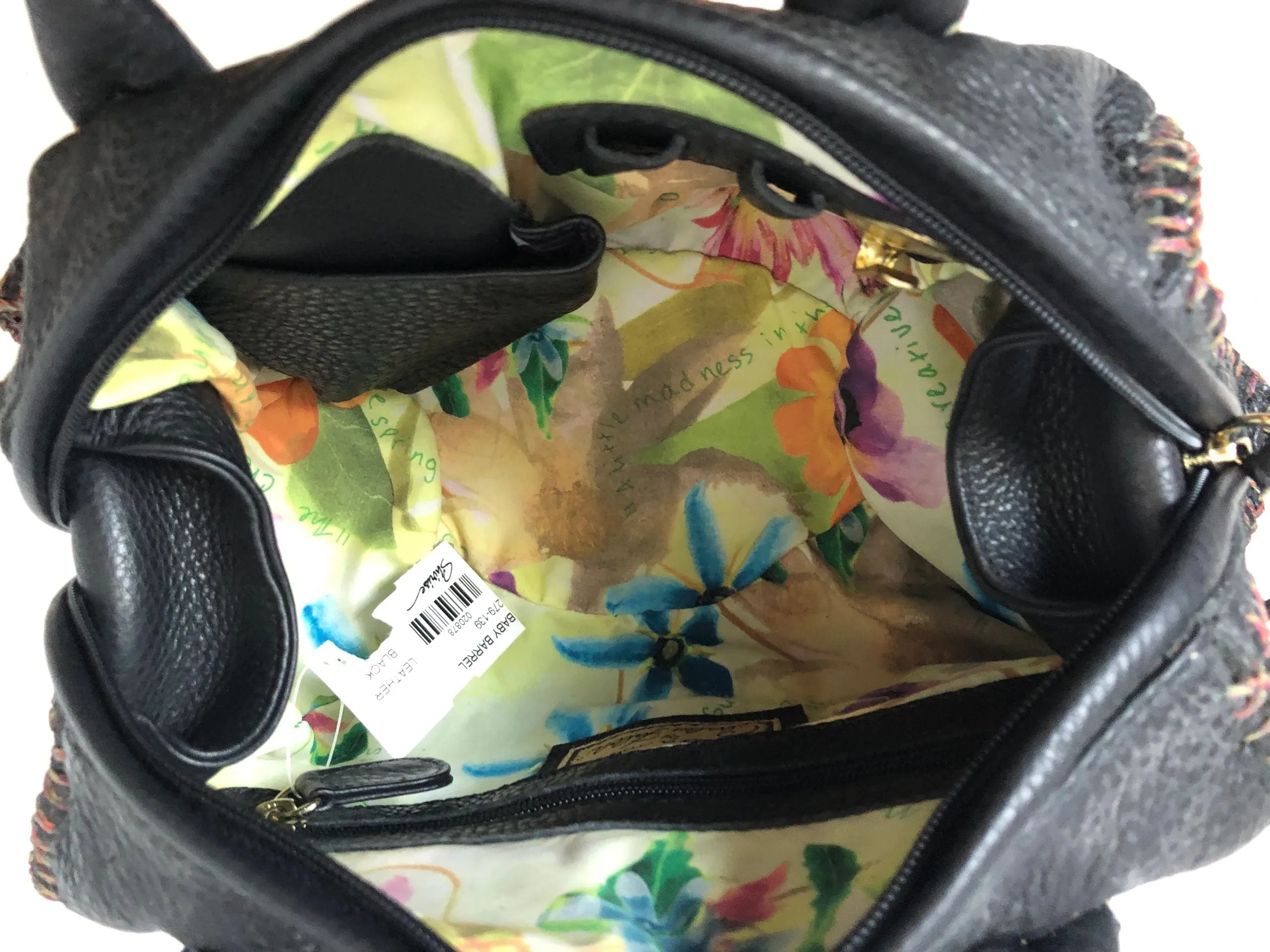 NEW Leather Baby Barrel Bag