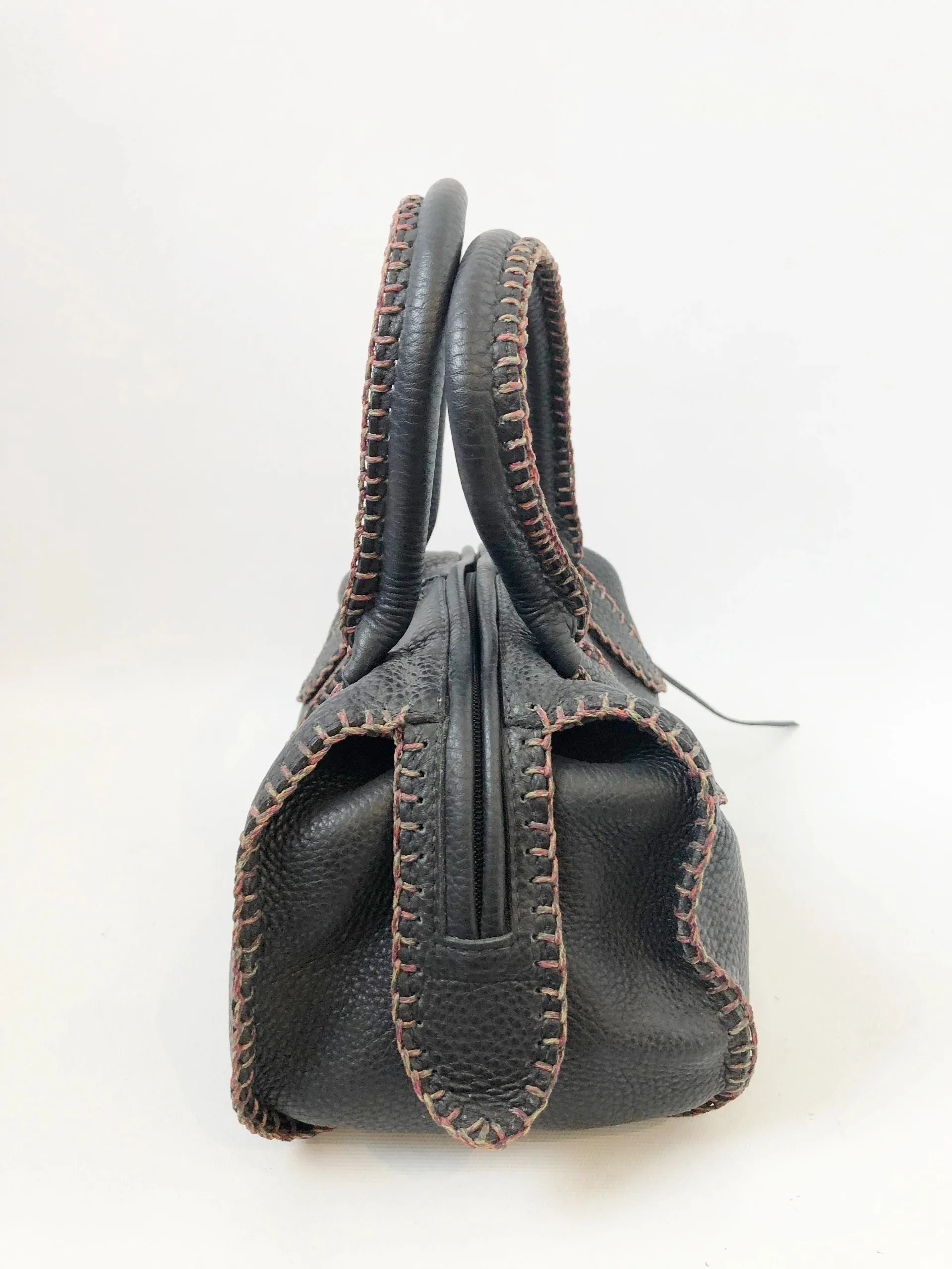 NEW Leather Baby Barrel Bag