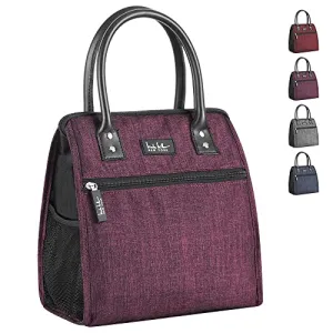 Nicole Miller Insulated Lunch Bag Tote – Thermal Soft Side Wide-Open