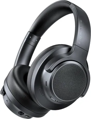 Noise Cancelling Headphones: Wireless Over Ear Bluetooth Headphones with 130H Playtime - Hi-Res Sound Custom EQ via App Deep Bass Comfort Fit Ear Cups for Travel Home Office