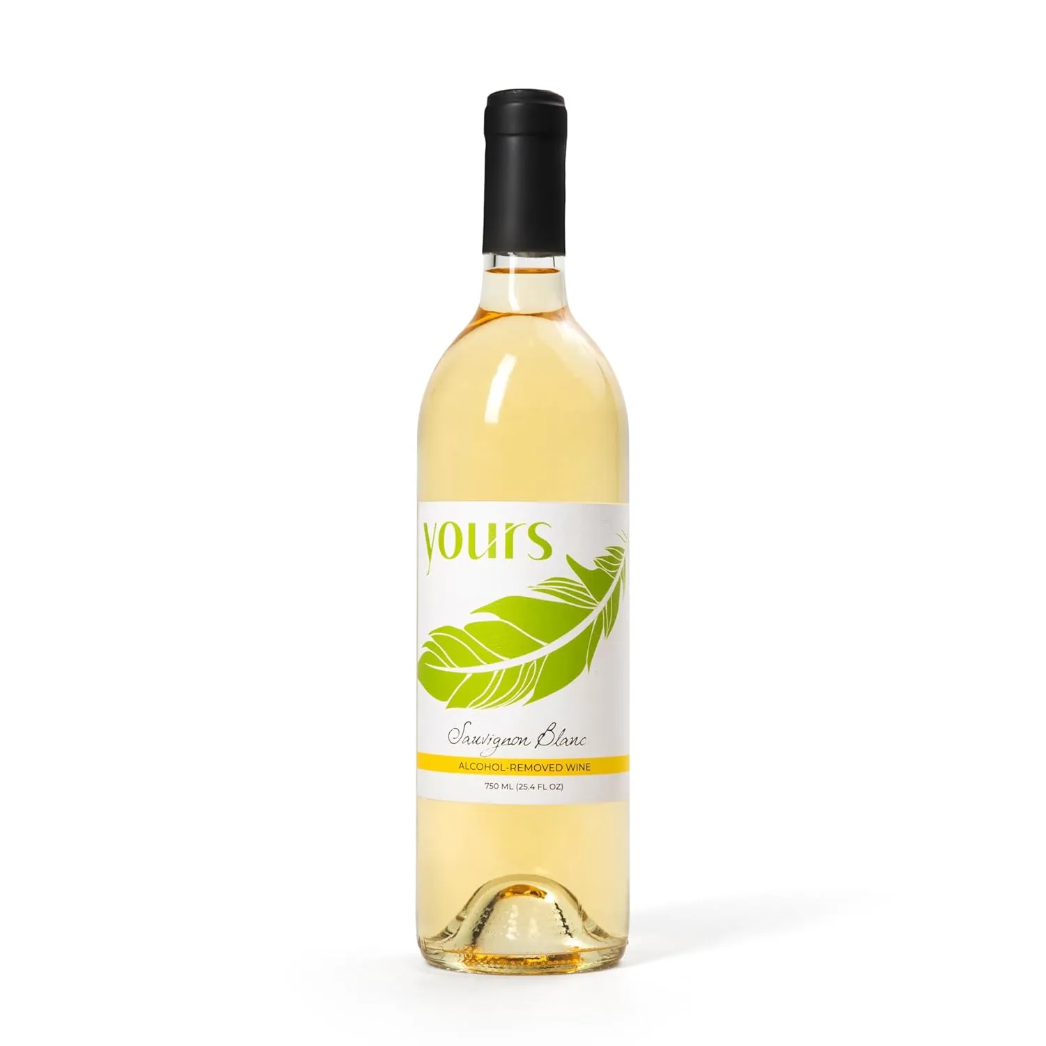 Non-Alcoholic Sauvignon Blanc | Dry White Wine Alternative | Crisp Citrus & Herbaceous Notes | Preservative-Free | Zero Alcohol | Dealcoholized | 750ml Glass Bottle | Grape-Based