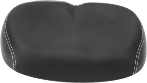 Noseless Bike Seat, Comfortable Mountain & Road Bike Seat for Adult Cyclists, Black PU Leather & Polyurethane Foam Pad